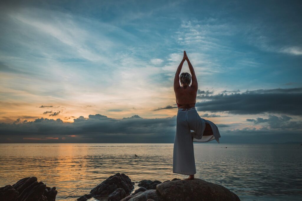 Mental health improvement can include yoga
